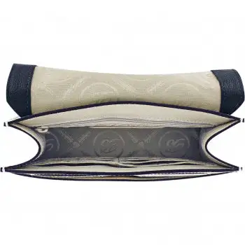 Brighton Jaden Medium Crossbody In Ink/White 2 Brighton Jaden Medium Crossbody In Ink/White - Image 2