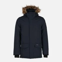 B Vertigo Men's Garren Winter Parka Jacket In Dark Navy -Cheap Men's Formal Wear Store bvertigo336152