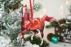 Classy Equine Chestnut Arabian Horse Ornament