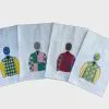 Ox Bow Decor Oxbow Equestrian Horse Race Hand Towels 4 Jockey Silks Assortment
