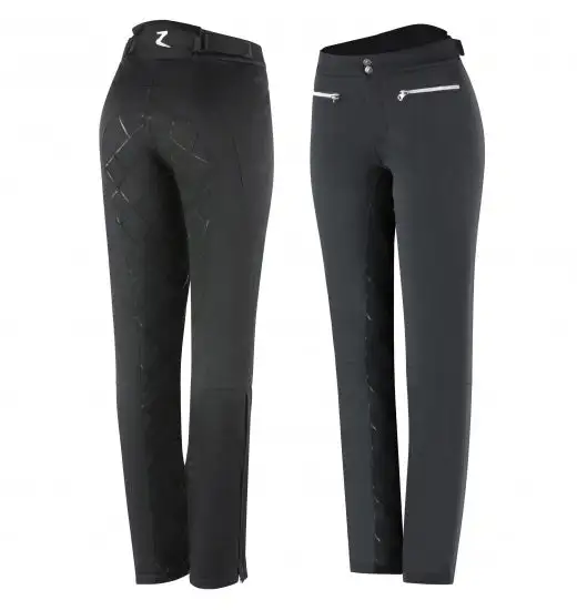 Horze Adeline Winter Thermo Breeches In Black 2 Horze Adeline Winter Thermo Breeches In Black - Image 2