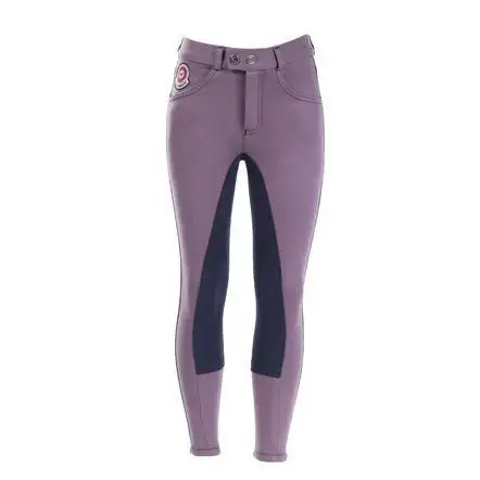 Horze Kids & Ponies Jen Jr Full Seat Breeches In Cadet Purple 1 Horze Kids & Ponies Jen Jr Full Seat Breeches In Cadet Purple