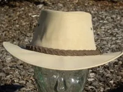 Kangaroo Leather Hat- Bone Softy By Outback Survival Gear -Cheap Men's Formal Wear Store kolbo 20outback 20survival 20gear 20hat 64 1