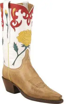 Lucchese Classic L4646 Women's Yellow Rose Boot Hand Made- ONE OF A KIND