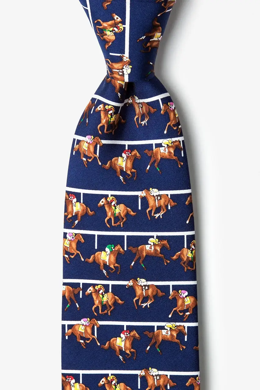 Alynns' Men's Silk Tie At The Rail SS23 1 Alynns' Men's Silk Tie At The Rail SS23