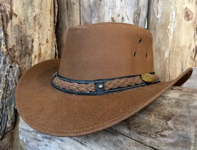 Outback Survival Gear - Buffalo Hat In Cognac (H3005) 1 Outback Survival Gear - Buffalo Hat In Cognac (H3005)