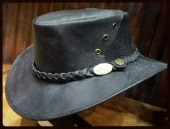 Outback Survival Gear Wellington Breeze Goat Hat H8203 Black