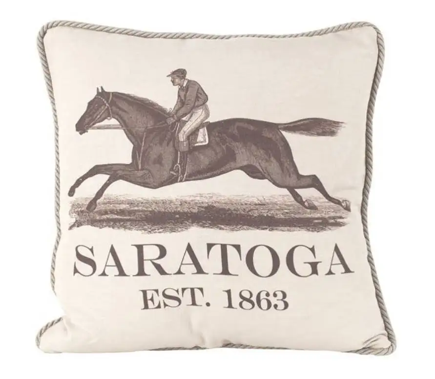Ox Bow Decor Ox Bow Equestrian/Saratoga 1863 Pillow SS22 1 Ox Bow Decor Ox Bow Equestrian/Saratoga 1863 Pillow SS22