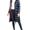Parajumpers Leah Womens Long Winter Jacket In Cadet Blue ON SALE