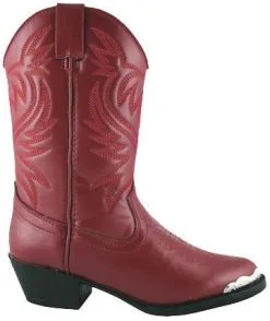 Smoky Mountain Children's Mesquite Western Boot In Red