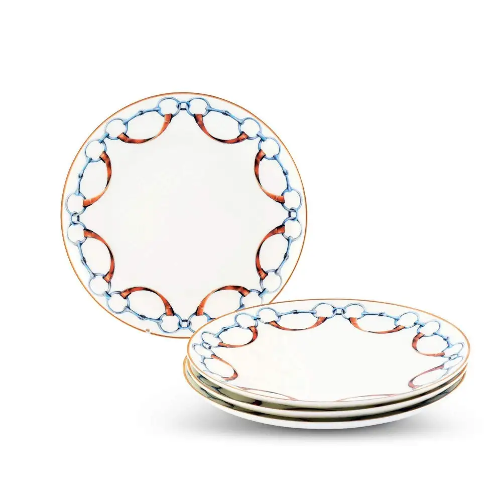 Vagabond House Wellington Bit Bone China 6.5 Inch Bread Plate 2 Vagabond House Wellington Bit Bone China 6.5 Inch Bread Plate - Image 2