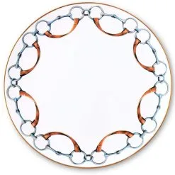 Vagabond House Wellington Bit Bone China Round Charger Plate 12" E338BG-1