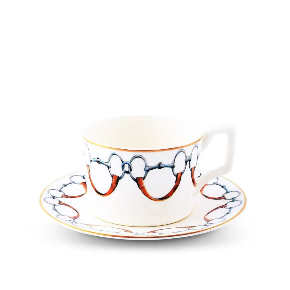 Vagabond House WELLINGTON BIT BONE CHINA Tea CUP & SAUCER 1 Vagabond House WELLINGTON BIT BONE CHINA Tea CUP & SAUCER