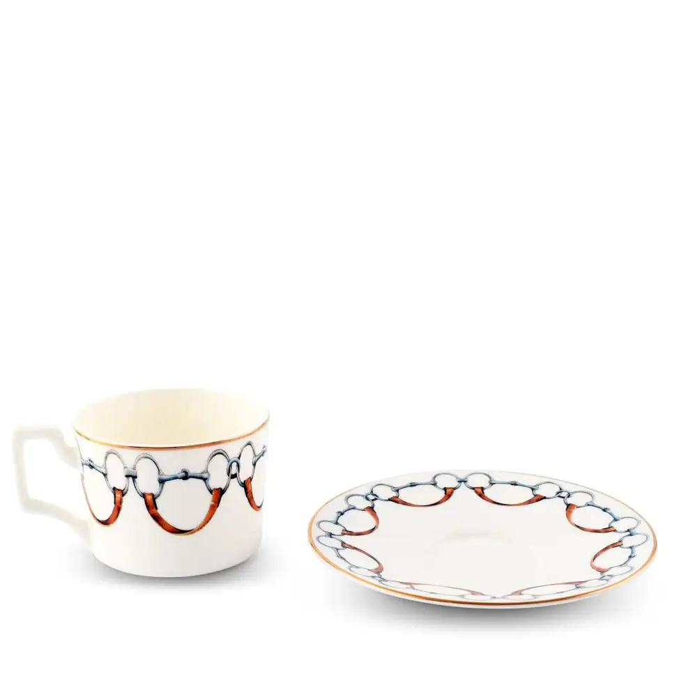 Vagabond House WELLINGTON BIT BONE CHINA Tea CUP & SAUCER 2 Vagabond House WELLINGTON BIT BONE CHINA Tea CUP & SAUCER - Image 2