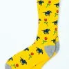 Alynn Socks Horse Racing Victory Rose In Yellow