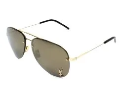 Yves Saint Laurent Yves Saint Lauren Sunglasses Aviator Gold CLASSIC 11 M-004 SS23 3 Yves Saint Laurent Yves Saint Lauren Sunglasses Aviator Gold CLASSIC 11 M-004 SS23 -Cheap Men's Formal Wear Store yves saint laurent CLASSIC11M 004 59 1 1